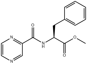 N-Pyrazinylcarbonyl-L-phenylalanine Methyl Ester Structure