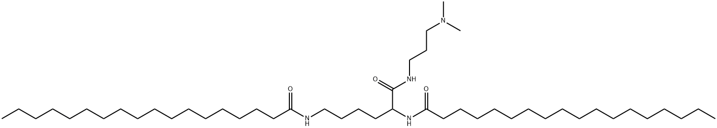 N,N'-[1-[[[3-(디메틸아미노)프로필]아미노]카르보닐]펜탄-1,5-디일]디스테아르아미드 구조식 이미지