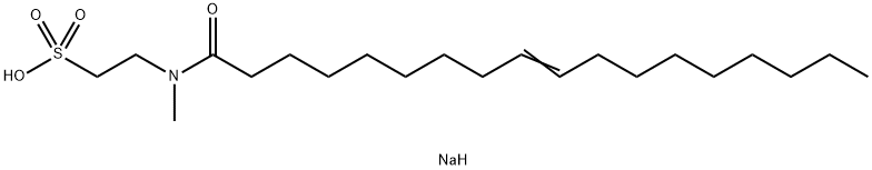 sodium 2-[methyl(1-oxo-9-octadecenyl)amino]ethanesulphonate Structure