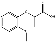 2-(2-methoxyphenoxy)propanoic acid 구조식 이미지
