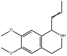 6,7-디메톡시-1-(1-프로페닐)-1,2,3,4-테트라히드로이소퀴놀린 구조식 이미지