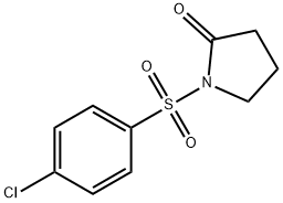 1-(4-chlorophenyl)sulfonylpyrrolidin-2-one Structure