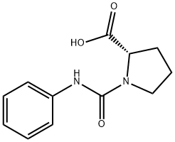 1-(ANILINOCARBONYL)PYRROLIDINE-2-CARBOXYLIC ACID 구조식 이미지