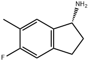 1H-Inden-1-amine,5-fluoro-2,3-dihydro-6-methyl-,(1R)-(9CI) 구조식 이미지