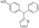 4-(페닐-티오펜-2-일-메틸)-페놀 구조식 이미지