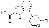 7-[Bis(2-chloroethyl)amino]-1H-indole-2-carboxylic acid Structure