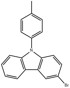 3-Bromo-9-p-tolyl-9H-carbazole 구조식 이미지