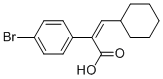 2-(4-bromophenyl)-3-cyclohexylacrylic acid Structure