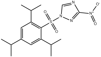 1-(2,4,6-TRIISOPROPYLBENZENESULFONYL)-3-NITRO-1H-1,2,4-TRIAZOLE 구조식 이미지