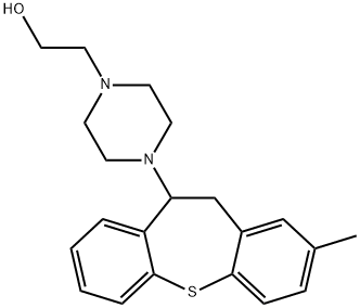 2-Methyl-10-[4-(2-hydroxyethyl)piperazino]-10,11-dihydrodibenzo[b,f]thiepin Structure