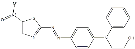 2-[[4-[(5-Nitrothiazole-2-yl)diazenyl]phenyl](phenyl)amino]ethanol Structure