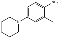 2-METHYL-4-(1-PIPERIDINYL)-BENZENAMINE Structure