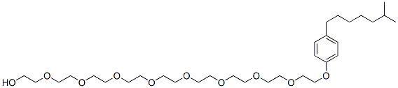 26-(4-isooctylphenoxy)-3,6,9,12,15,18,21,24-octaoxahexacosan-1-ol Structure