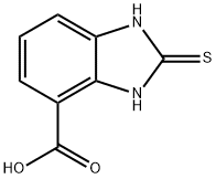 2-Mercapto-1H-benzoimidazole-4-carboxylic acid Structure