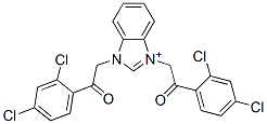 1H-Benzimidazolium,  1,3-bis[2-(2,4-dichlorophenyl)-2-oxoethyl]- Structure