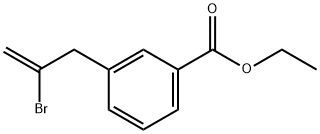2-BROMO-3-(3-CARBOETHOXYPHENYL)-1-PROPENE Structure