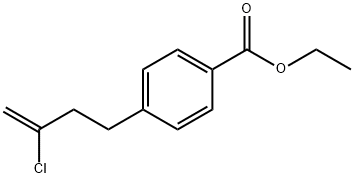 4-(4-CARBOETHOXYPHENYL)-2-CHLORO-1-BUTENE Structure