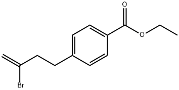 2-BROMO-4-(4-CARBOETHOXYPHENYL)-1-BUTENE Structure