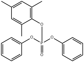 Phosphoric acid diphenyl 2,4,6-trimethylphenyl ester Structure