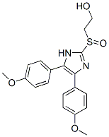 4,5-비스(4-메톡시페닐)-2-(2-히드록시에틸술피닐)이미다졸 구조식 이미지