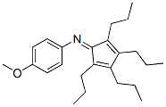 4-METHOXY-N-(2,3,4,5-TETRAPROPYLCYCLOPENTA-2,4-DIENYLIDENE)ANILINE Structure