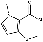 1H-Imidazole-5-carbonylchloride,1-methyl-4-(methylthio)-(9CI) 구조식 이미지