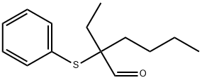 Hexanal, 2-ethyl-2-(phenylthio)- Structure