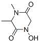 2,5-피페라진디온,1-히드록시-3,4-디메틸-(9CI) 구조식 이미지