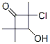 사이클로부타논,2-클로로-3-하이드록시-2,4,4-트리메틸- 구조식 이미지
