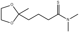 1,3-Dioxolane-2-butanethioamide,  N,N,2-trimethyl- Structure