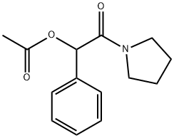1-[(ACETYLOXY)PHENYLACETYL]-PYRROLIDINE Structure