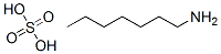 heptan-1-amine, sulfuric acid Structure