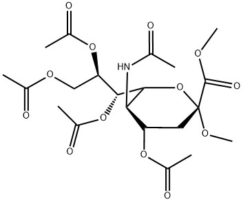 N-Acetyl-2-O-methyl-a-neuraminic Acid Methyl Ester 4,7,8,9-Tetraacetate Structure