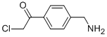 Ethanone, 1-[4-(aminomethyl)phenyl]-2-chloro- (9CI) Structure