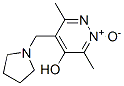 4-Pyridazinol, 3,6-dimethyl-5-(1-pyrrolidinylmethyl)-, 2-oxide (9CI) Structure