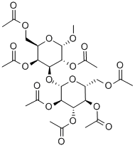 Methyla-D-laminarabiosideheptaacetate Structure