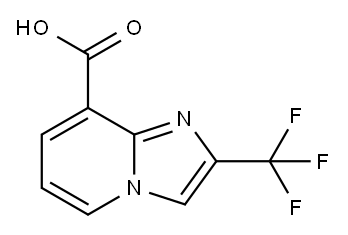 2-(Trifluoromethyl)imidazo[1,2-a]pyridine-8-carboxylic acid 구조식 이미지