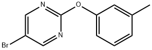 5-BROMO-2-(M-TOLYLOXY)PYRIMIDINE Structure