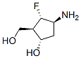 Cyclopentanemethanol, 3-amino-2-fluoro-5-hydroxy-, [1R-(1alpha,2beta,3alpha,5beta)]- (9CI) 구조식 이미지