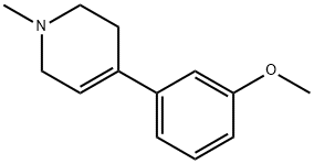 1-methyl-4-(3-methoxyphenyl)-1,2,3,6-tetrahydropyridine Structure