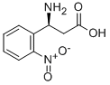 (S)-3-Amino-3-(2-nitro-phenyl)-propionic acid 구조식 이미지