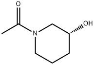 3-Piperidinol,1-acetyl-,(3R)-(9CI) Structure