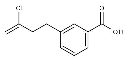 3-(3-CHLORO-3-BUTENYL)BENZOIC ACID Structure