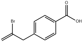 4-(2-BROMO-2-PROPENYL)벤조산 구조식 이미지