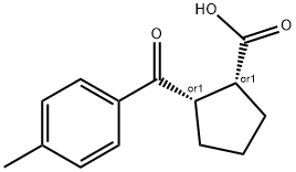 CIS-2-(4-METHYLBENZOYL)CYCLOPENTANE-1-CARBOXYLIC ACID Structure