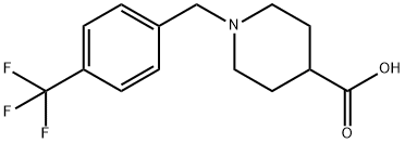 1-(4-트리플루오로메틸-벤질)-피페리딘-4-카르복실산염산염 구조식 이미지