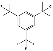 3,5-Bis(trifluoromethyl)phenyldimethylchlorosilane Structure