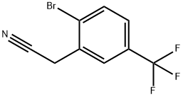 2-Bromo-5-(trifluoromethyl)phenylacetonitrile, 97% Structure