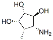 1,2,3-Cyclopentanetriol, 4-amino-5-methyl-, (1S,2S,3S,4R,5S)- (9CI) 구조식 이미지