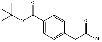 2-(4-(tert-butoxycarbonyl)phenyl)acetic acid Structure